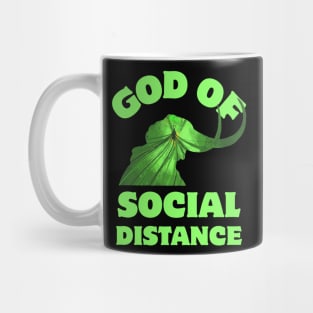 God Of Social Distance Funny Mug